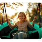 Neo-Sport, Swingo, huśtawka bocianie gniazdo, zielona, 110 cm