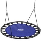 Neo-Sport, Swingo, huśtawka ogrodowa XXL, bocianie gniazdo, 120 cm, niebieska