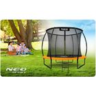 Neo-Sport, trampolina ogrodowa profilowana, z siatką wewnętrzną, 8ft/252 cm