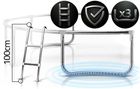 Neo-Sport, trampolina ogrodowa z siatką wewnętrzną i drabinką, 10ft/312 cm