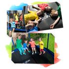 Neo-Sport, trampolina ogrodowa, z siatką wewnętrzną i drabinką, 13ft/404 cm