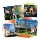 Neo-Sport, trampolina ogrodowa z siatką wewnętrzną i drabinką, 6ft/183 cm