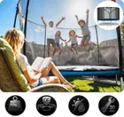 Neo-Sport, trampolina ogrodowa z siatką zewnętrzną i drabinką, 6ft/183 cm