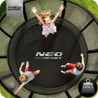 Neo-Sport, trampolina ogrodowa z siatką zewnętrzną i drabinką, 8ft/252 cm