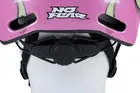 No Fear, kask rowerowy dziecięcy, regulowany, różowy, 48-52 cm