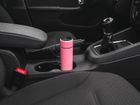 N'oveen, butelka termiczna LED, Pink Mat, 280 ml