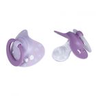 Nuk, First Choice, Classic Night, smoczek uspokajający, fioletowy, 18-36m, 2 szt.