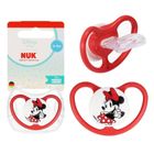 Nuk, Myszka Minnie, Perfect Match Air, smoczek uspokajający, silikonowy, czerwony, 0-6m