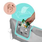 Nukido, barierka ochronna do łóżka, szara, 200 cm