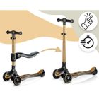 Nukido, Flippo, hulajnoga 3-kołowa, balansowa, z siedziskiem, złota