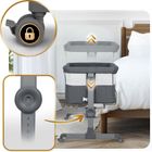 Nukido, NK-243, łóżeczko turystyczne składane, dostawka, ciemny szary