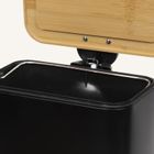 Nuxio, Zetru, wąski kosz łazienkowy z bambusem, 5l