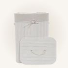 Nuxio, Zora, bambusowy kosz na pranie, 72l