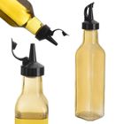 Orion, butelka na oliwę z dozownikiem, szklana, żółta, 265 ml