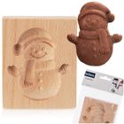 Orion, foremka do ciastek, drewniana, bałwan, 11-9,5 cm