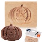 Orion, foremka do ciastek, drewniana, Halloween dynia, 10-8 cm