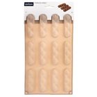 Orion, forma do ciastek i pralin, silikonowa, beżowa, 29,5-17-1,5 cm