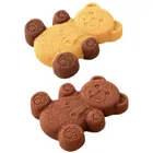 Orion, forma do ciastek muffinek silikonowa, brązowa, misie, 30-17,5-2 cm