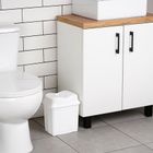 Orion, kosz na śmieci, plastikowy, biały, 5l