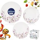 Orion, Louka, zestaw serwis obiadowy, porcelanowy, kwiaty, 18 elementów