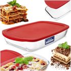 Orion, naczynie żaroodporne z pokrywką, szklane, 39-24-7 cm, 3,7 l