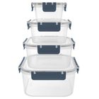 Orion, pojemniki na żywność z pokrywką i uszczelką, 4 szt.