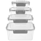 Orion, pojemniki na żywność z pokrywką i uszczelką, 4 szt.