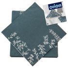 Orion, serwetki papierowe, 3-warstwowe zielone, Louka, 33-33 cm, 20 szt.