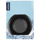 Orion, sitko do zlewu, stalowe, czarne, 11,5 cm