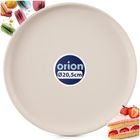 Orion, Skandi, talerz deserowy, ceramiczny, kremowy, 20,5 cm