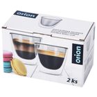 Orion, szklanki termiczne z podwójną ścianką do kawy espresso DOUBLE, 90 ml, 2 szt.