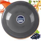 Orion, talerz obiadowy, głęboki, ceramiczny, szary, glaze, 20,5cm