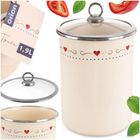 Orion, Tonca, pojemnik na żywność emaliowany z pokrywką szklaną, 1,9 l
