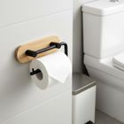 Orion, uchwyt na papier toaletowy, metalowy, czarny, 13,5 cm