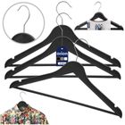 Orion, wieszaki na ubrania, czarne obrotowe, 42,5-24 cm, 3 szt.