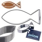 Orion, wykrawacz do ciastek, stalowy, ryba, 5 cm
