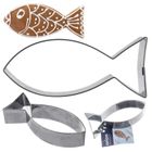 Orion, wykrawacz do ciastek, stalowy, ryba, 9 cm