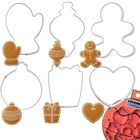 Orion, wykrawacze do ciastek, stalowe, 6 szt.