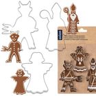 Orion, wykrawacze do ciastek, stalowy, diabeł, mikołaj, anioł, 3 szt.