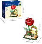 Pantasy, Mały Książę, Gwiezdna podróż, róża, klocki konstrukcyjne, 196 elementów