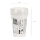 PartyDeco, kubeczki papierowe, biały, 250 ml, 6 szt.