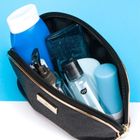 Peterson, kosmetyczka, 1-komorowa, brokatowa, czarna