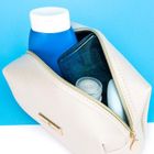 Peterson, kosmetyczka prostokątna, beżowa