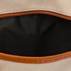 Peterson, kosmetyczka torba, tkanina syntetyczna, beżowo-brązowa