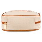 Peterson, kosmetyczka, z przezroczystym panelem, beżowo-brązowa