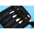 Peterson, kosmetyczka z uchwytem, brokatowa, różowe złoto