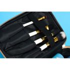 Peterson, kosmetyczka z uchwytem, brokatowa, złota