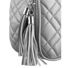 Peterson, kosmetyczka z uchwytem, tkanina syntetyczna, srebrna