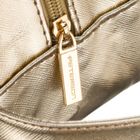 Peterson, kosmetyczka z uchwytem, z przezroczystym panelem, złota