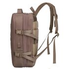 Peterson, plecak podróżny z portem USB, beżowy